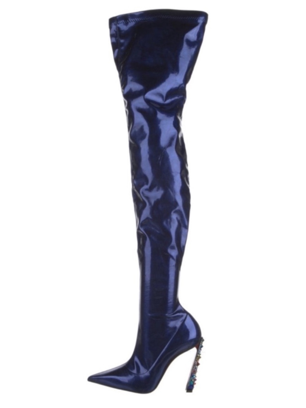 Christian Louboutin Cosmic
Alta Boots 100 Over-the-Knee
Strass RETAIL 3995 - Picture 6 of 13